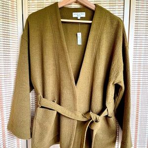 Texture & Thread Wrap Jacket — NWT — Madewell